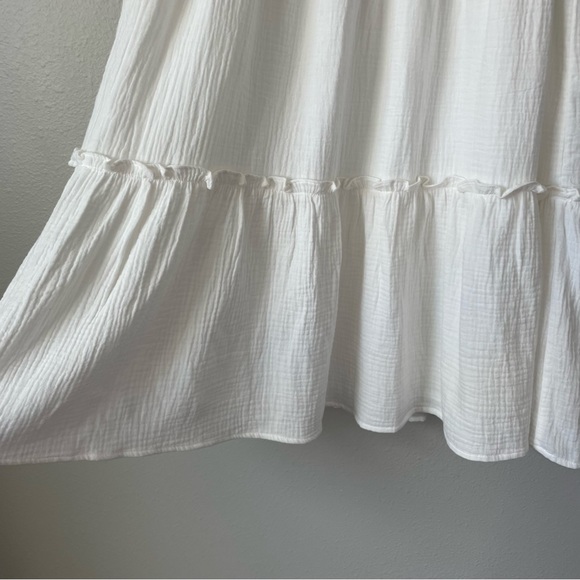 Tuckernuck Pomander Place White Lightweight Gauze Morgan Dress - Picture 8 of 13